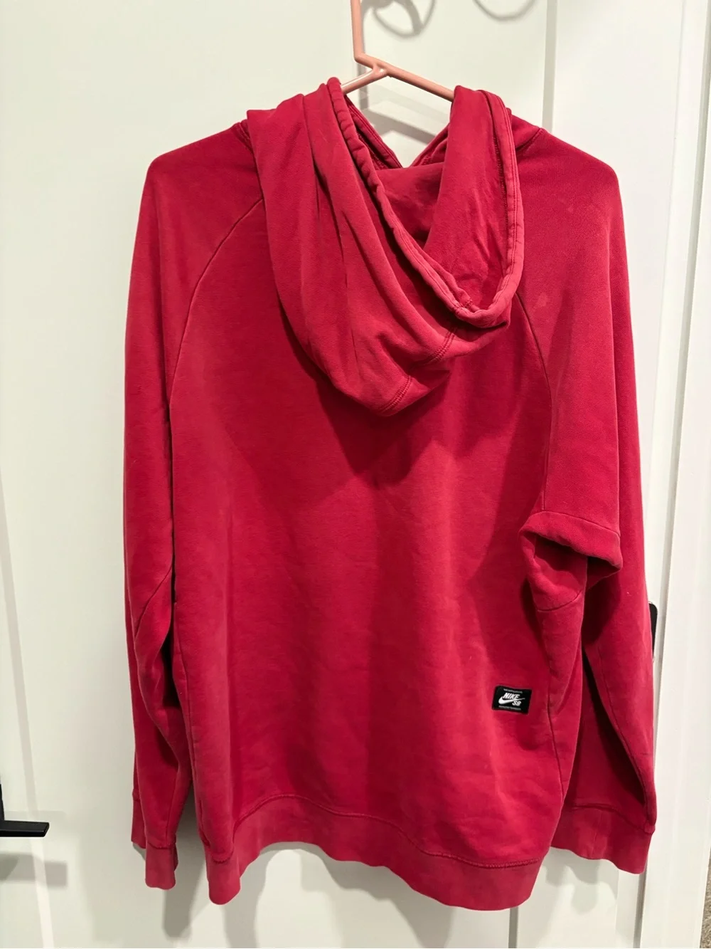 Nike Red SB Logo Pullover Hoodie